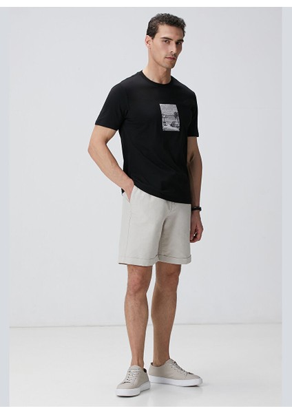 Siyah Erkek Slim Fit T-Shirt 1094090 modelleri