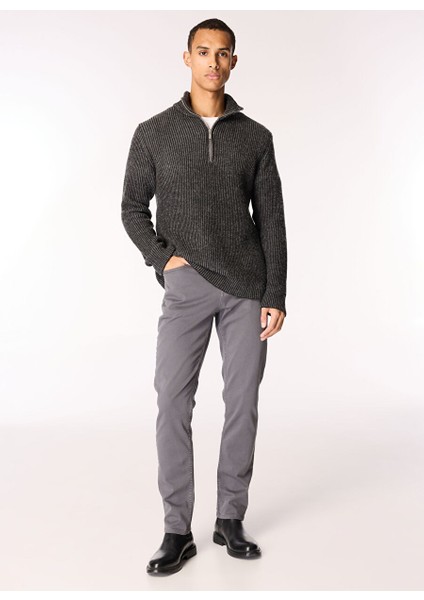 Gri Erkek Dar Paça Slim Fit Denim Pantolon Vegas Slim - 1320