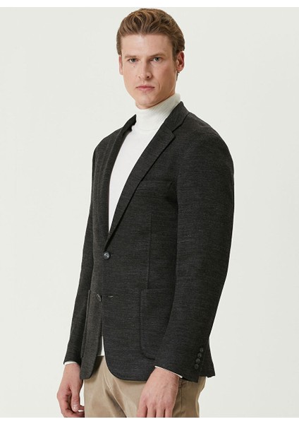 Antrasit Erkek Slim Fit Düz Ceket 1093109 fırsatları
