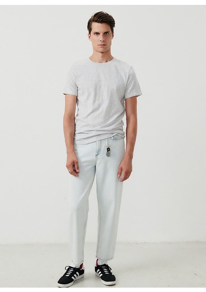 Gri Melanj Erkek Standart T-Shirt MBYSA18BE25POL