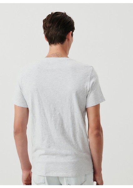 Gri Melanj Erkek Standart T-Shirt MBYSA18BE25POL fırsatları