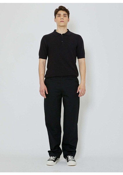 Siyah Erkek Polo T-Shirt UMP24214PO