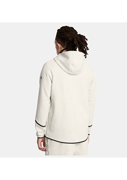 Erkek Ua Unstoppable Fleece Grid Tam Fermuarlı Sweatshirt 1386543-110