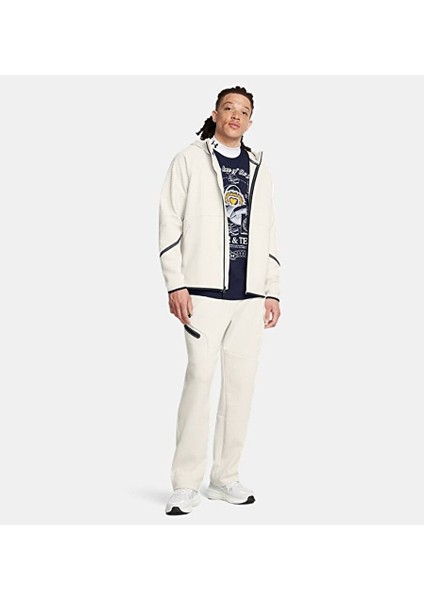 Erkek Ua Unstoppable Fleece Grid Tam Fermuarlı Sweatshirt 1386543-110