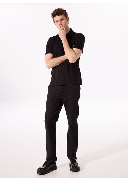 Siyah Erkek Basic Rayon Karışımlı Polo T-Shirt F5SM-TST 2040 fiyatları