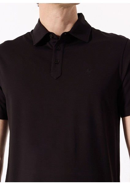Siyah Erkek Basic Rayon Karışımlı Polo T-Shirt F5SM-TST 2040 fırsatları