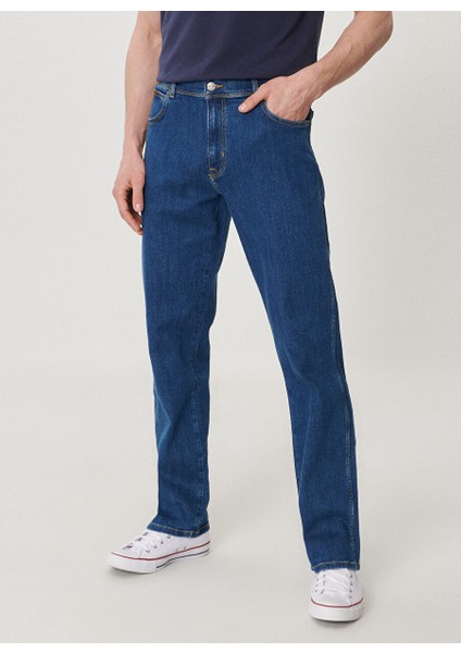 Erkek Düz Paça Straight Denim Pantolon W121HR36B_TEXAS fırsatları