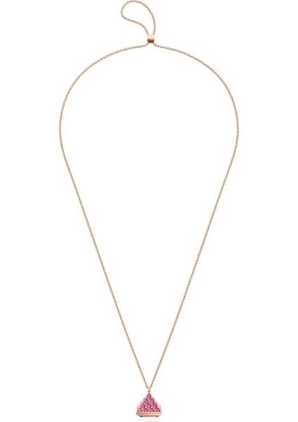 5628296 Swarovski Kolye Saat Pendant Watch, Triangle Cut, Pink Rose Gold-Tone Finish fırsatları