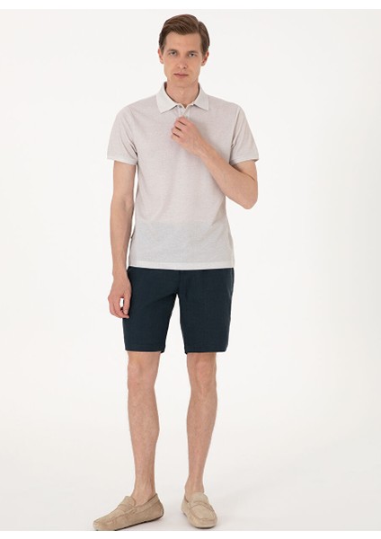 Bej Erkek Slim Fit Polo T-Shirt Vesp fırsatları