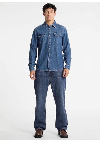 Mavi Erkek Regular Fit Denim Gömlek M4YH55D5EI1GJRW Gj