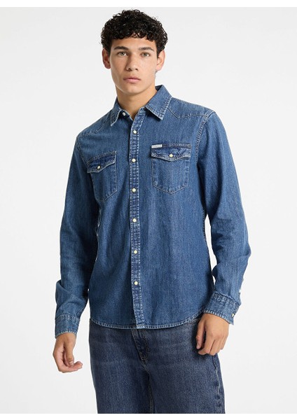 Mavi Erkek Regular Fit Denim Gömlek M4YH55D5EI1GJRW Gj