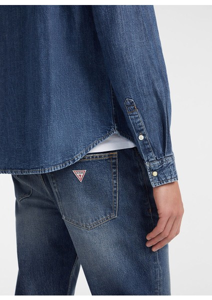 Mavi Erkek Regular Fit Denim Gömlek M4YH55D5EI1GJRW Gj