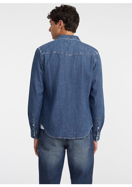 Mavi Erkek Regular Fit Denim Gömlek M4YH55D5EI1GJRW Gj