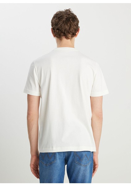 Ekru Erkek Regular Fit T-Shirt W2510527102 Regular Fit Small Logo
