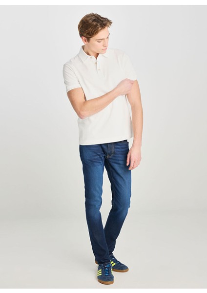 Ekru Erkek Regular Fit Polo T-Shirt L2510123104 Erkek Regular Fit Polo