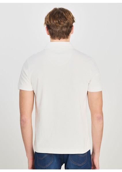 Ekru Erkek Regular Fit Polo T-Shirt L2510123104 Erkek Regular Fit Polo