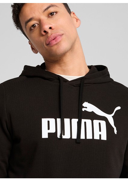 Beyaz Erkek Kapüşon Regular Fit Baskılı Sweatshirt 68257201 Ess No. 1 Logo Hoodie Tr P fırsatları