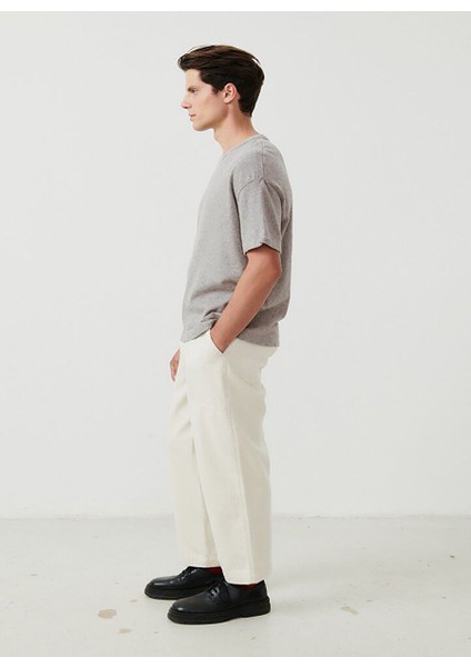Gri Erkek Oversize T-Shirt MSON02DGE25GRISCH