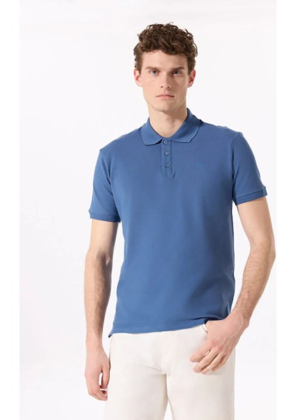 Mavi Erkek Basic Düz Polo T-Shirt Legolas Y modelleri