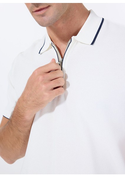 Beyaz Erkek Polo Yaka Basic Rayon Karışımlı Kazak F5SM-KZK 2079 fırsatları
