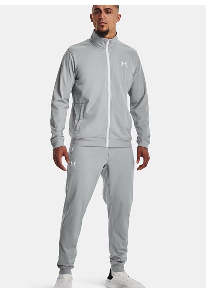Gri Erkek Fermuarlı Normal Düz Zip Ceket 1329293-011 Sportstyle Trıcot Jacke modelleri