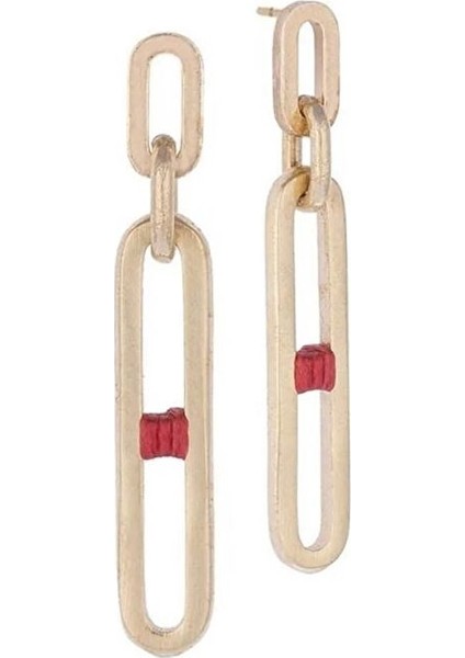 Küpe Earring With Cord Detail