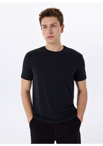Gmg Fırenze Siyah Erkek Slim Fit T-Shirt GU25MSS03014