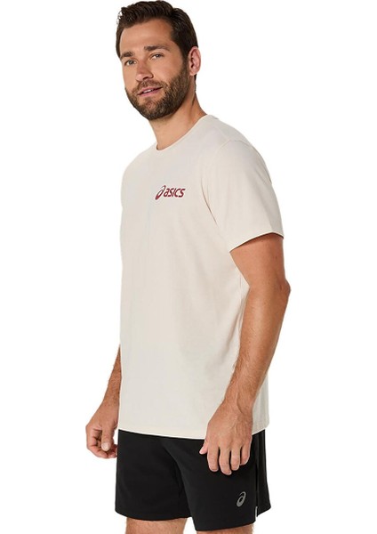 Bej Erkek Normal Baskılı T-Shirt 2031E659-201 Asıcs Chest Logo Ss Te fiyatları