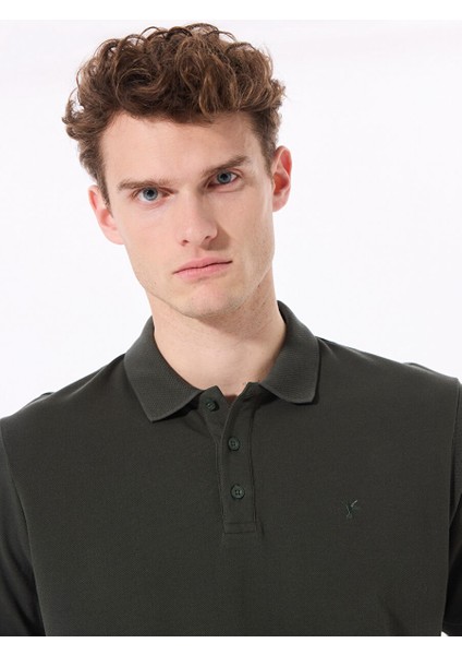 Haki Erkek Basic %100 Pamuk Polo T-Shirt cm Nobro K Cepsız modelleri