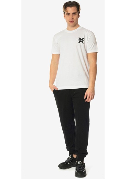 Bisiklet Yaka Beyaz Erkek T-Shirt UMP24057TS fiyatları