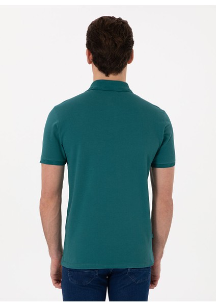 Yeşil Erkek Slim Fit Polo T-Shirt Sunny indirimleri