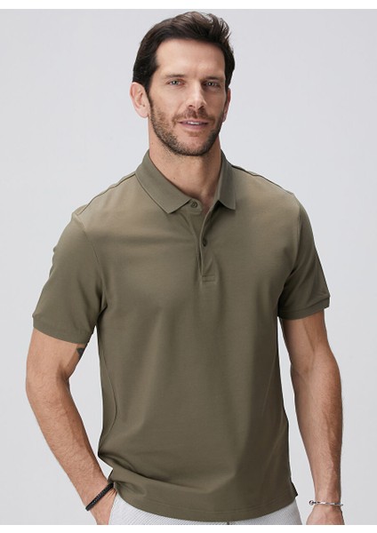 Haki Erkek Slim Fit T-Shirt 1093859