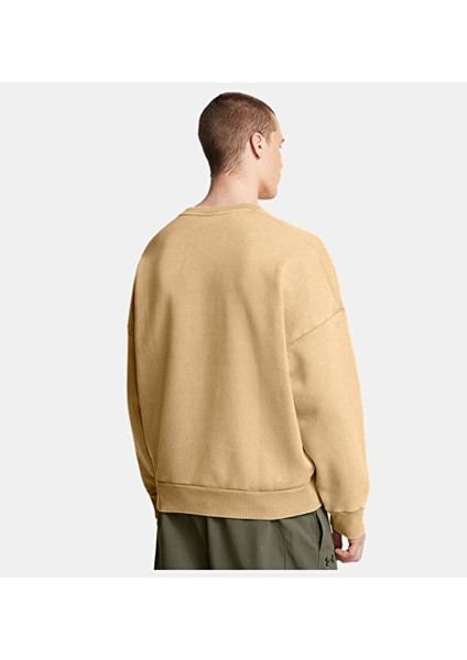 Erkek Ua Icon Heavyweight Fleece Wash Oversized Bisiklet Yaka Sweatshirt 1386553-263 fiyatları