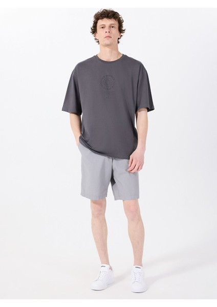 Antrasit Erkek Loose Fit Baskılı T-Shirt M5SM-TST1436 fiyatları