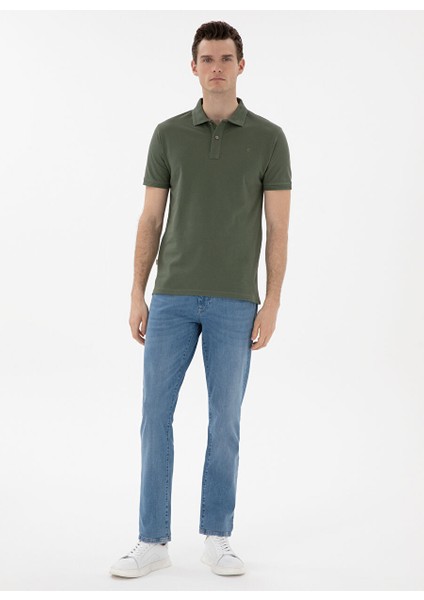 Haki Erkek Slim Fit Polo T-Shirt Sunny fırsatları