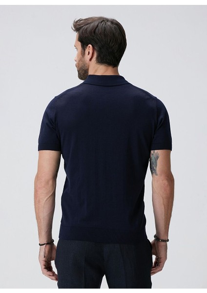 Lacivert Erkek Polo Slim Fit Kazak 1090454 indirimleri