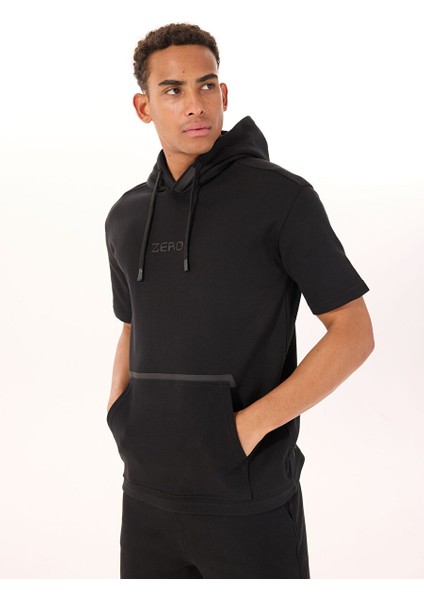Gmg Fırenze Siyah Erkek Kapüşon Oversize Sweatshirt GU25MSS08021