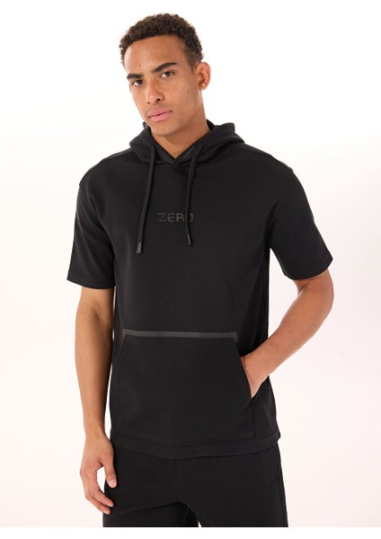 Gmg Fırenze Siyah Erkek Kapüşon Oversize Sweatshirt GU25MSS08021