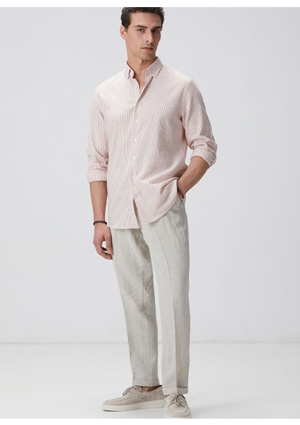 Beyaz Erkek Alttan Britli Slim Fit Gömlek 1094107 modelleri