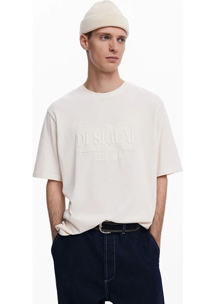 Ekru Erkek Regular Fit T-Shirt 25SMTK14_MAN Knıt T-Shırt Short Sle fiyatları