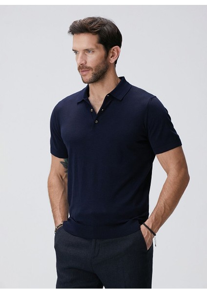 Lacivert Erkek Polo Slim Fit Kazak 1090454 fırsatları