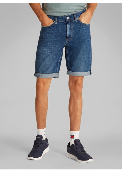 Erkek Denim Şort J30J3271841BJ Slım Short