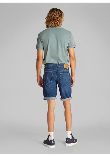 Erkek Denim Şort J30J3271841BJ Slım Short