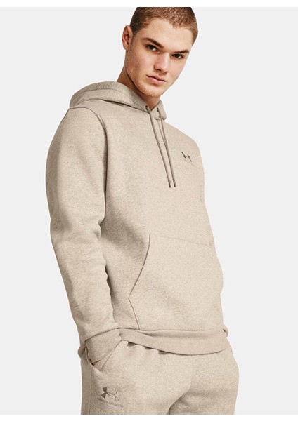 Vizon Erkek Kapüşon Normal Düz Sweatshirt 1373880-203 Ua Icon Fleece Hoodie