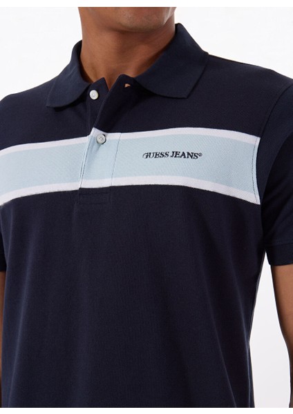 Çok Renkli Erkek Regular Fit Desenli Polo T-Shirt M5GP29KCJV1F7TW Gj Ss Strıped Embr