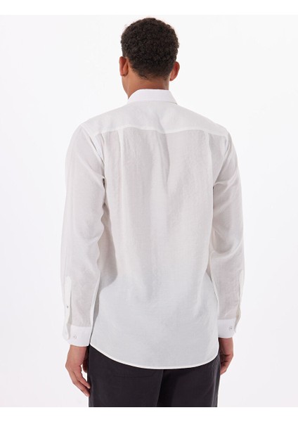 Gmg Fırenze Ekru Erkek Slim Fit Gömlek GU25MSS02214