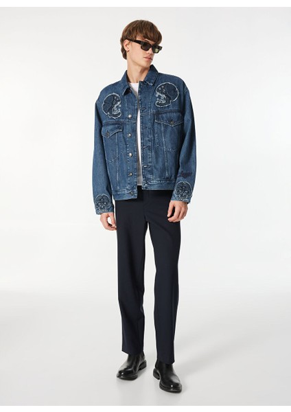 Lacivert Erkek Regular Fit Denim Ceket 50522620_HUGO 097