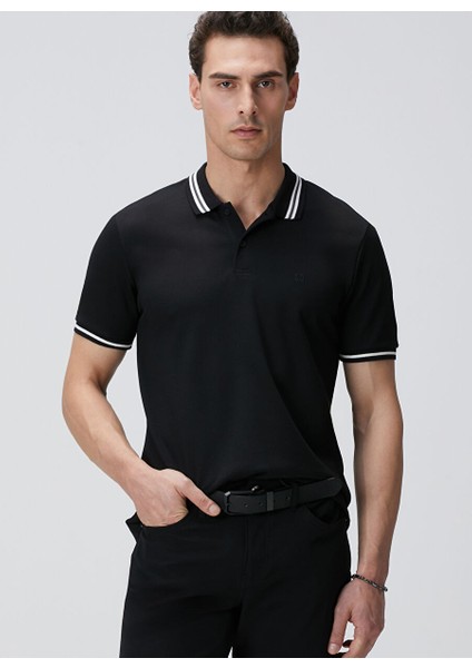 Siyah Erkek Slim Fit T-Shirt 1094080
