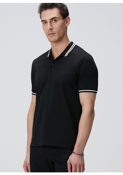 Siyah Erkek Slim Fit T-Shirt 1094080