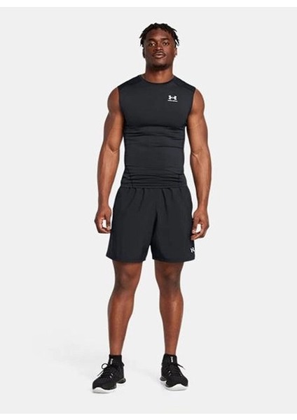 1385978-002 Ua Tech Utility Shorts Siyah Lastikli Bel Normal Kalıp Erkek Şort